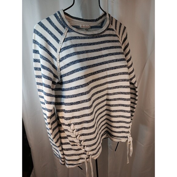 Red Camel Womens Small Blue/White Striped Pullover Sweater Medium W064 - Picture 2 of 8